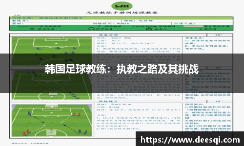 韩国足球教练：执教之路及其挑战
